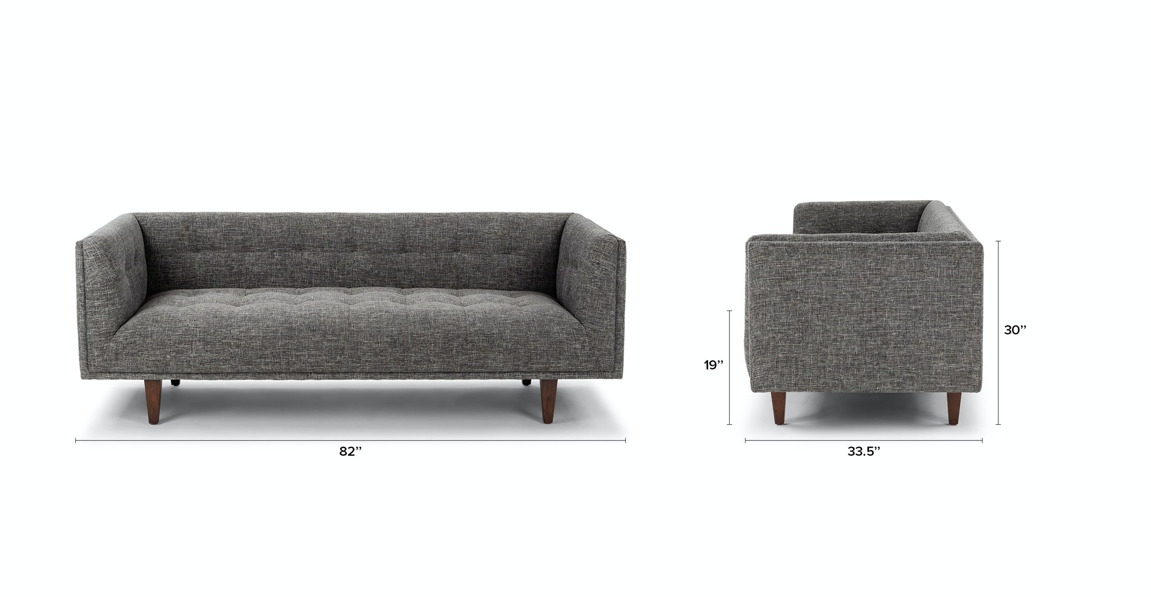 Cirrus Briar Gray Sofa thumbnail 5