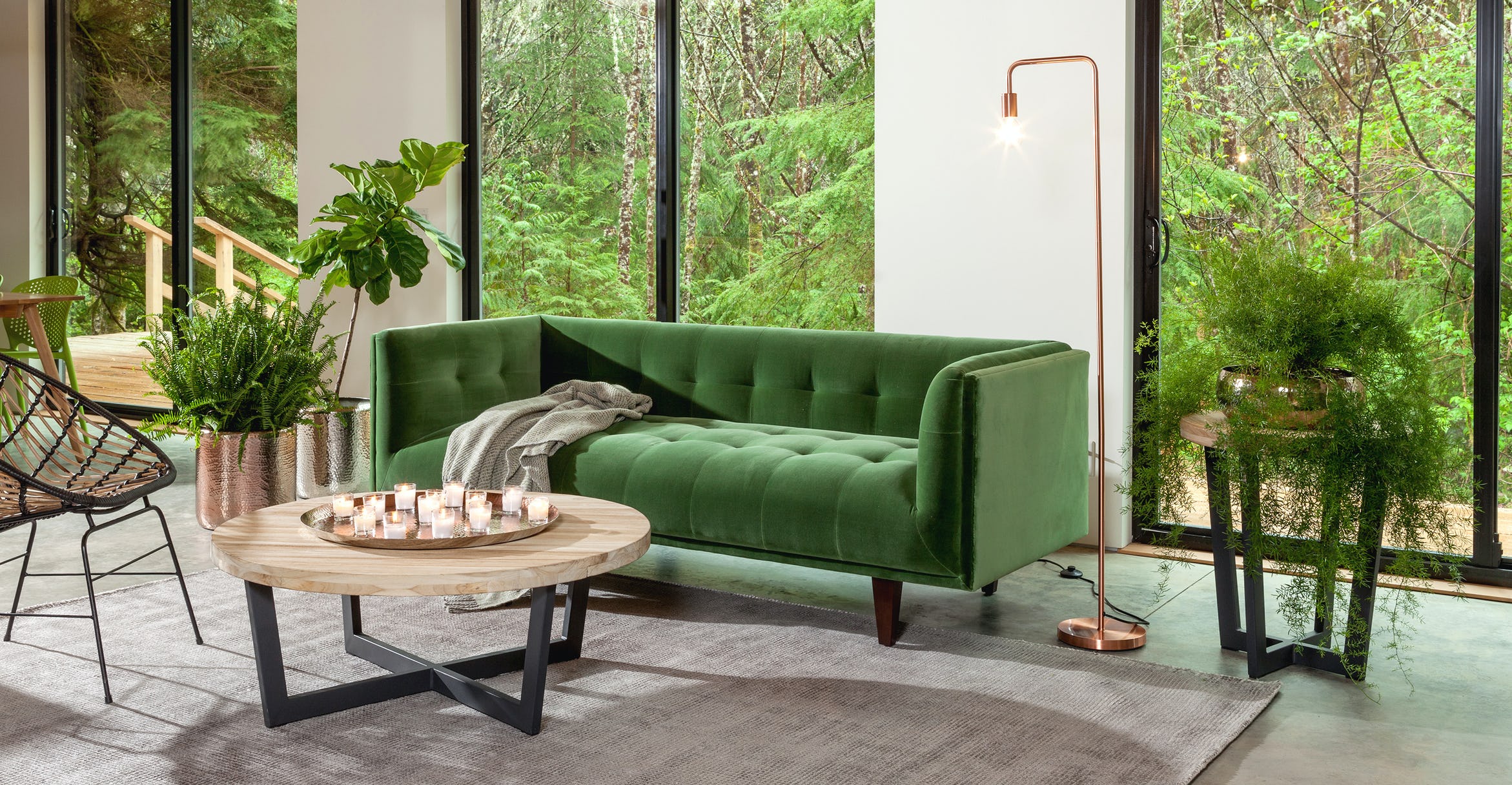 Cirrus Grass Green Sofa thumbnail 4