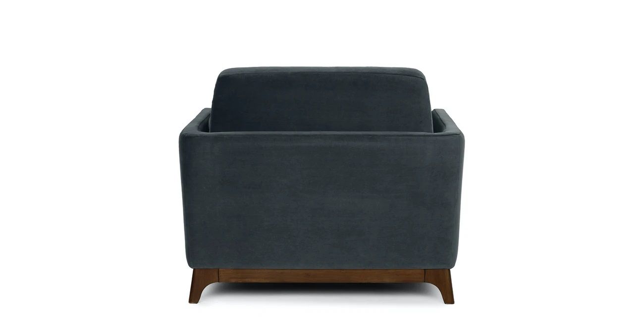 Ceni Deep Sea Blue Armchair thumbnail 4