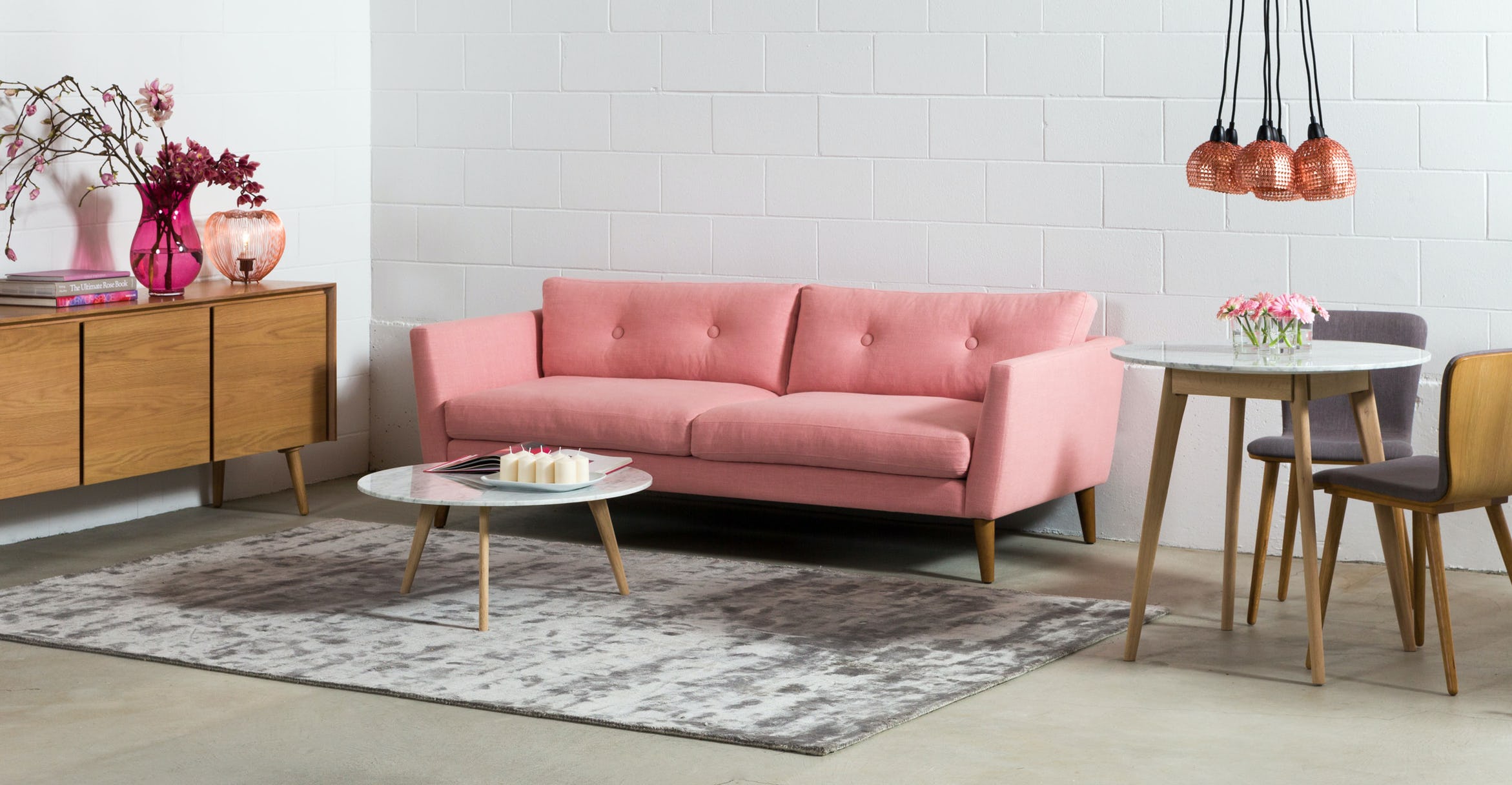 Emil Quartz Rose Sofa thumbnail 4