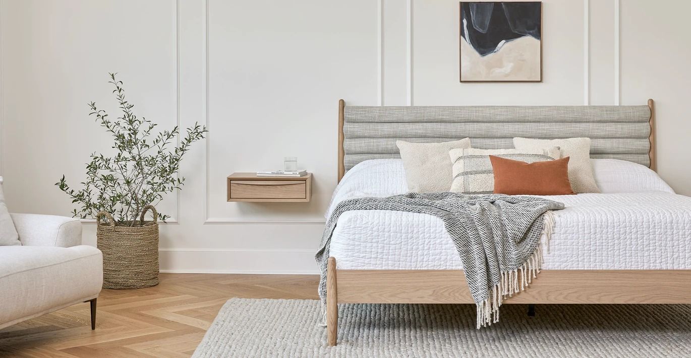 Lenia Rain Cloud Gray Oak Bed-Queen thumbnail 2