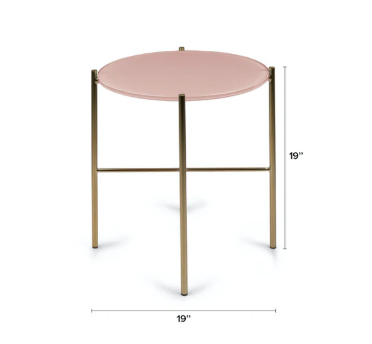 Silicus Pink Side Table thumbnail 2