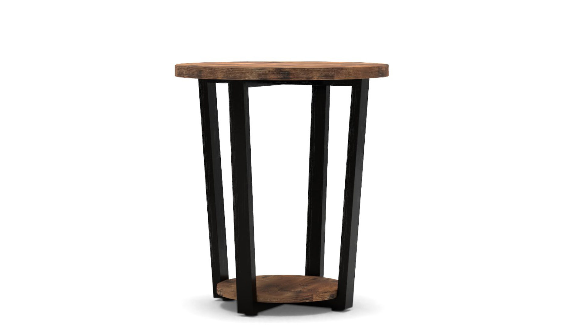 Leis Floor Shelf End Table with Storage thumbnail 2