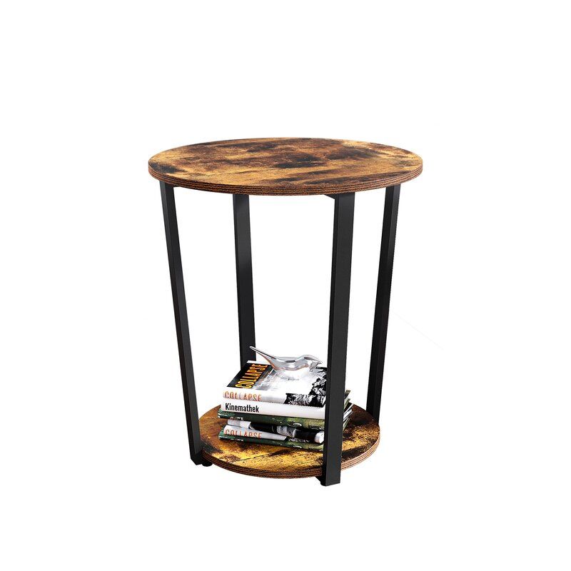 Leis Floor Shelf End Table with Storage thumbnail 3