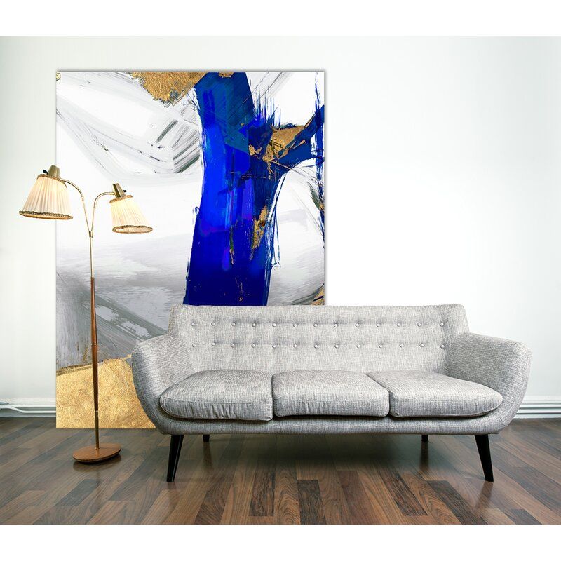 Indigo Abstract IV by PI Studio un frame 54''x72'' thumbnail 4