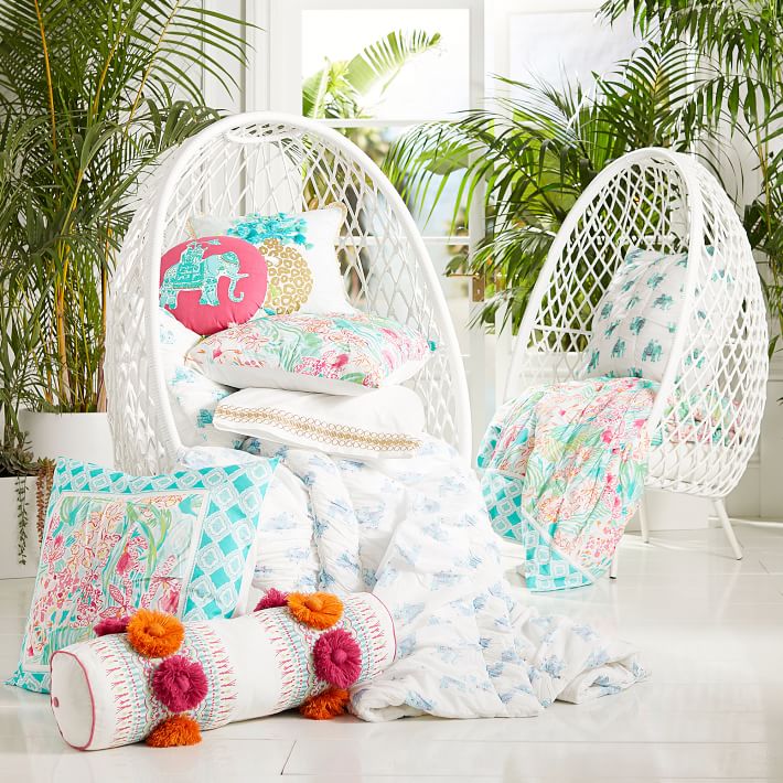 Lilly Pulitzer Pom Pom Bolster Pillow thumbnail 2