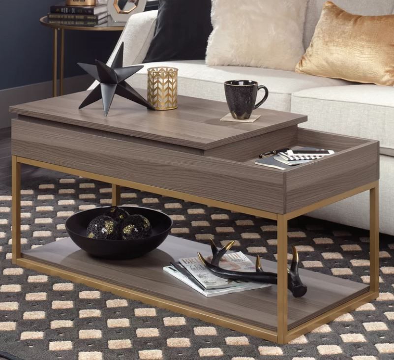 Broadridge Coffee Table with Tray Top and Storage thumbnail 2