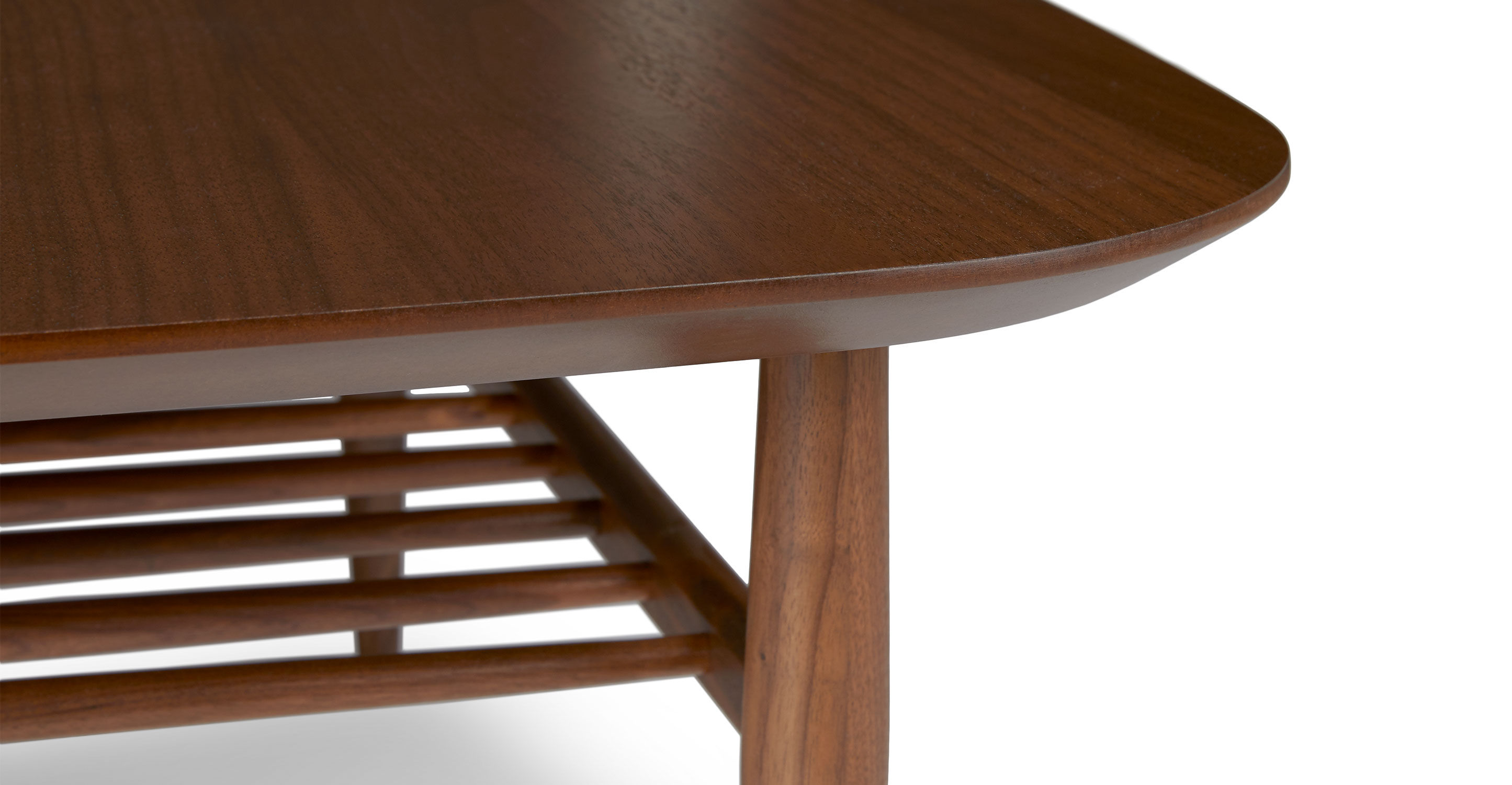 Lenia Walnut Square Coffee Table thumbnail 5