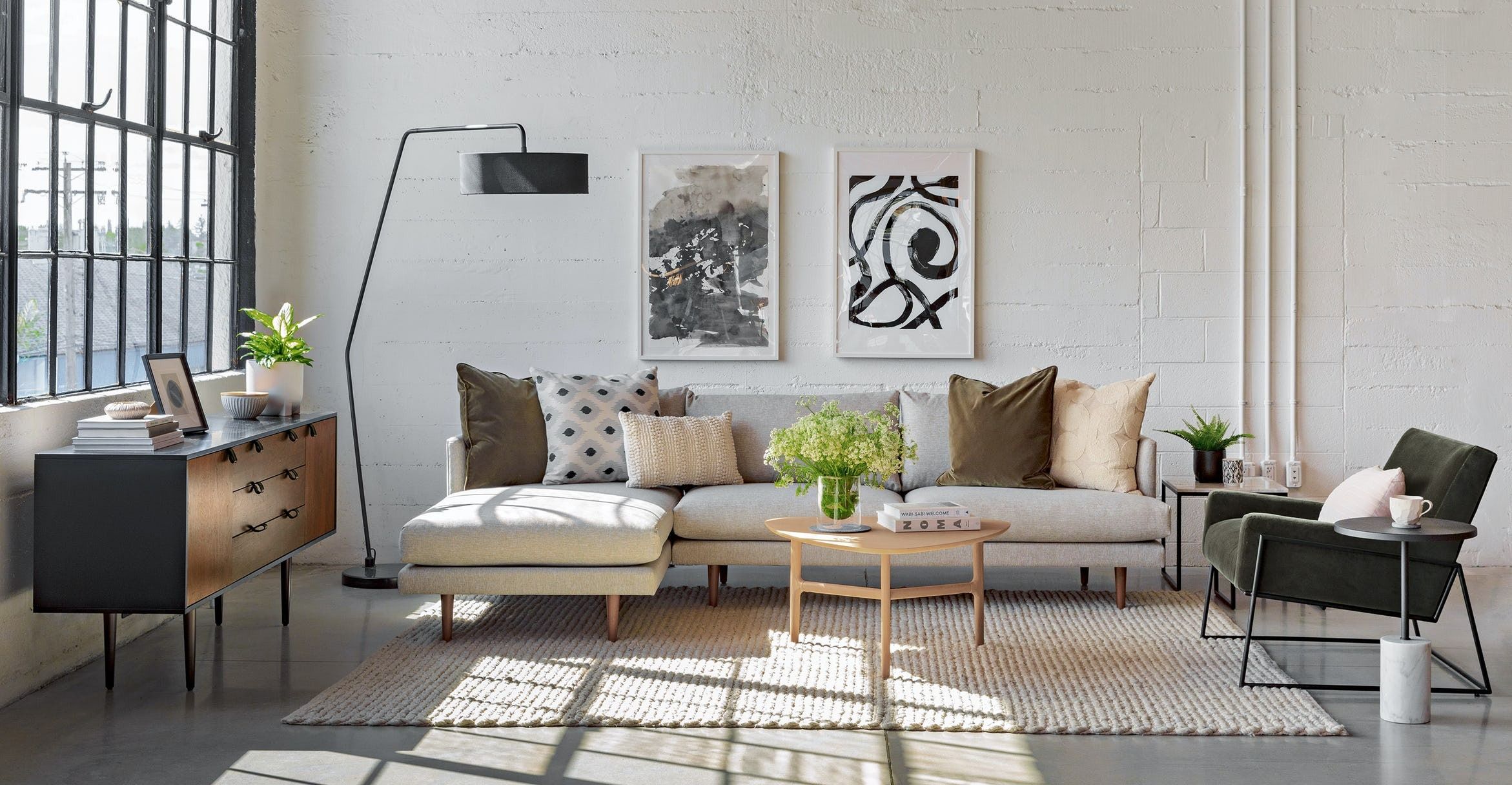 Burrard Seasalt Gray Left Sectional Sofa thumbnail 2