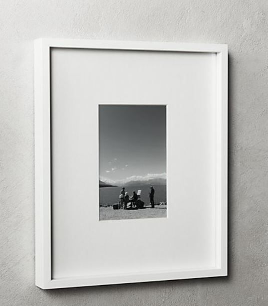 GALLERY WHITE FRAME WITH WHITE MAT-18.5x18.5 thumbnail 2