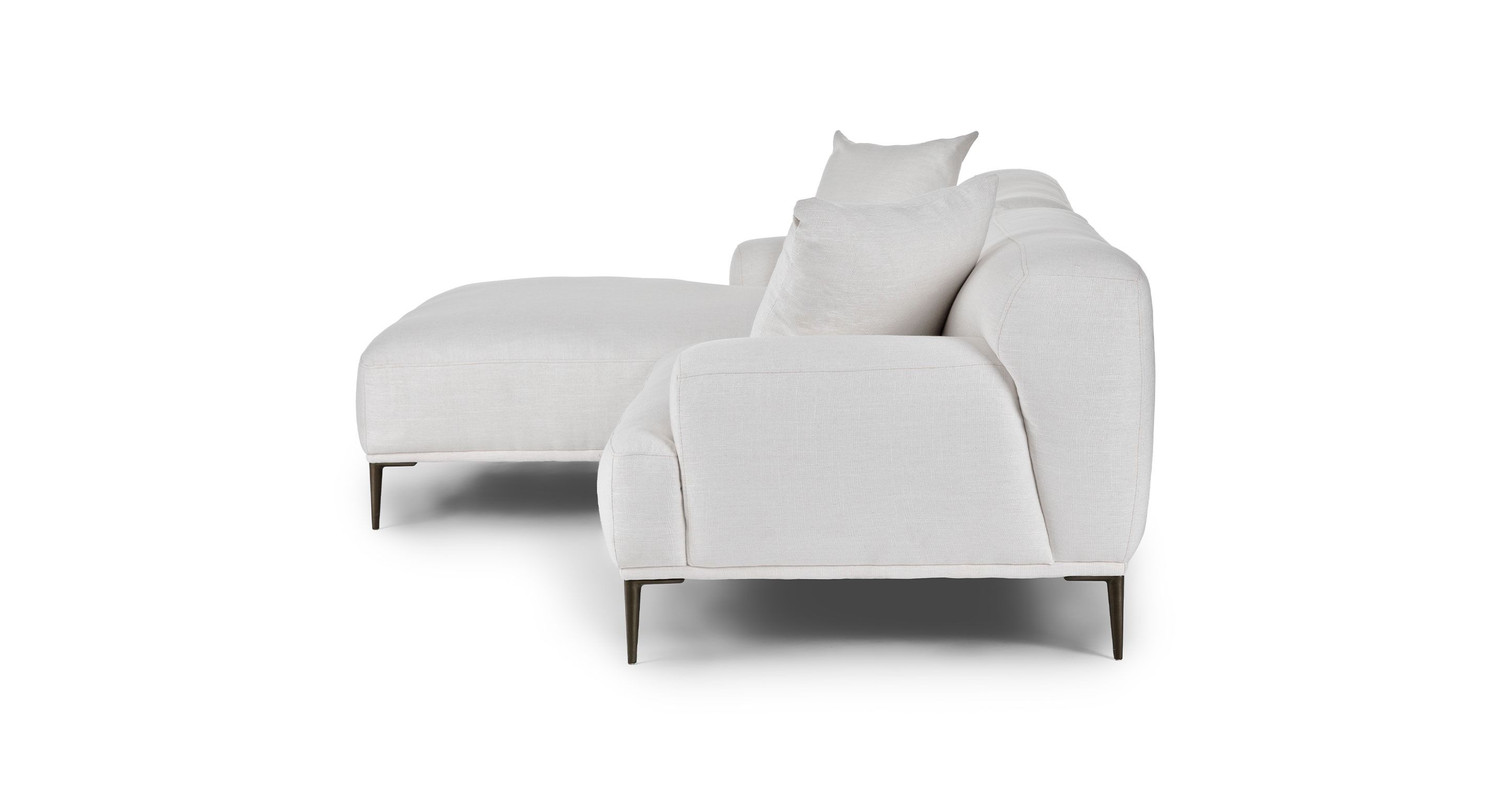 Abisko Quartz White Left Sectional thumbnail 4