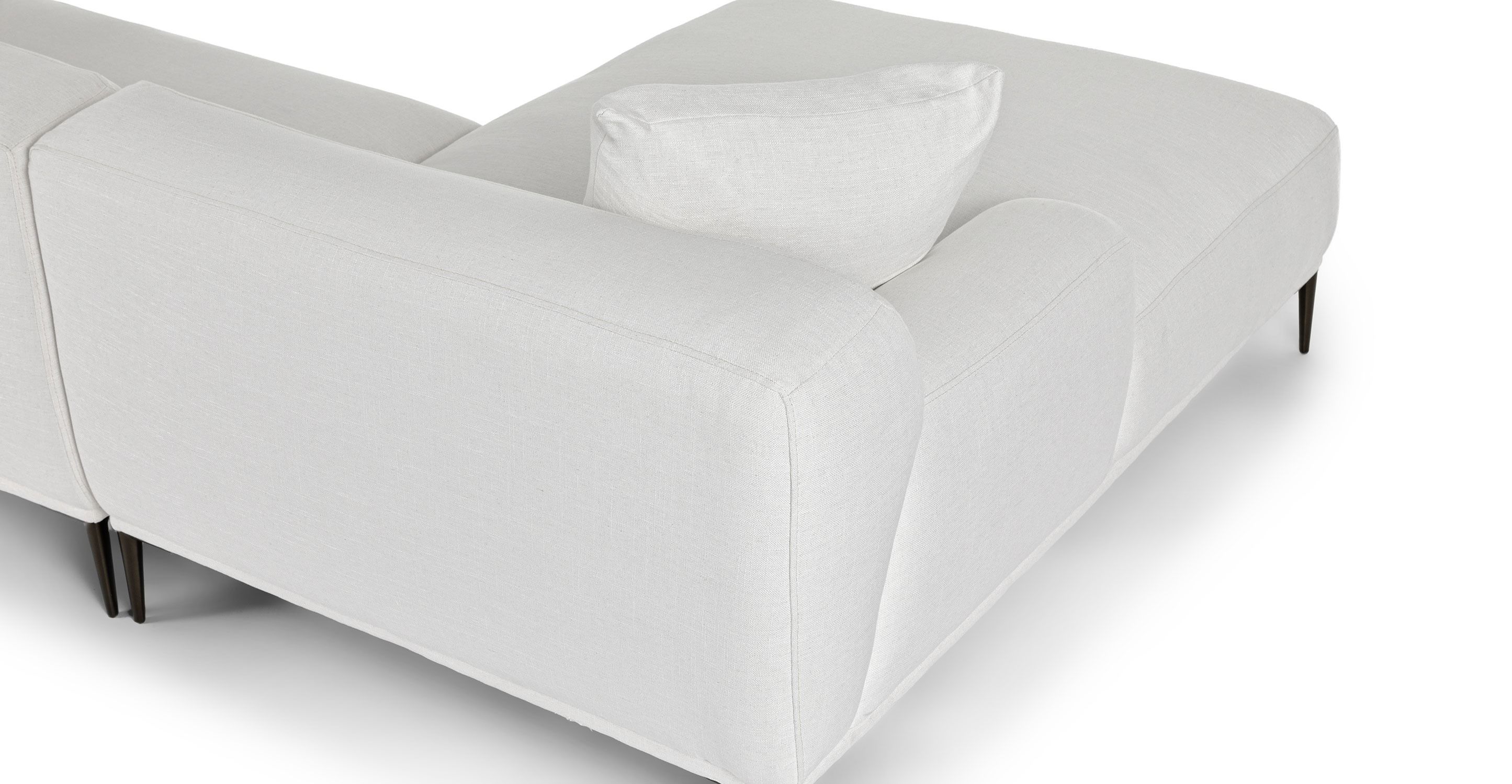 Abisko Quartz White Left Sectional thumbnail 6