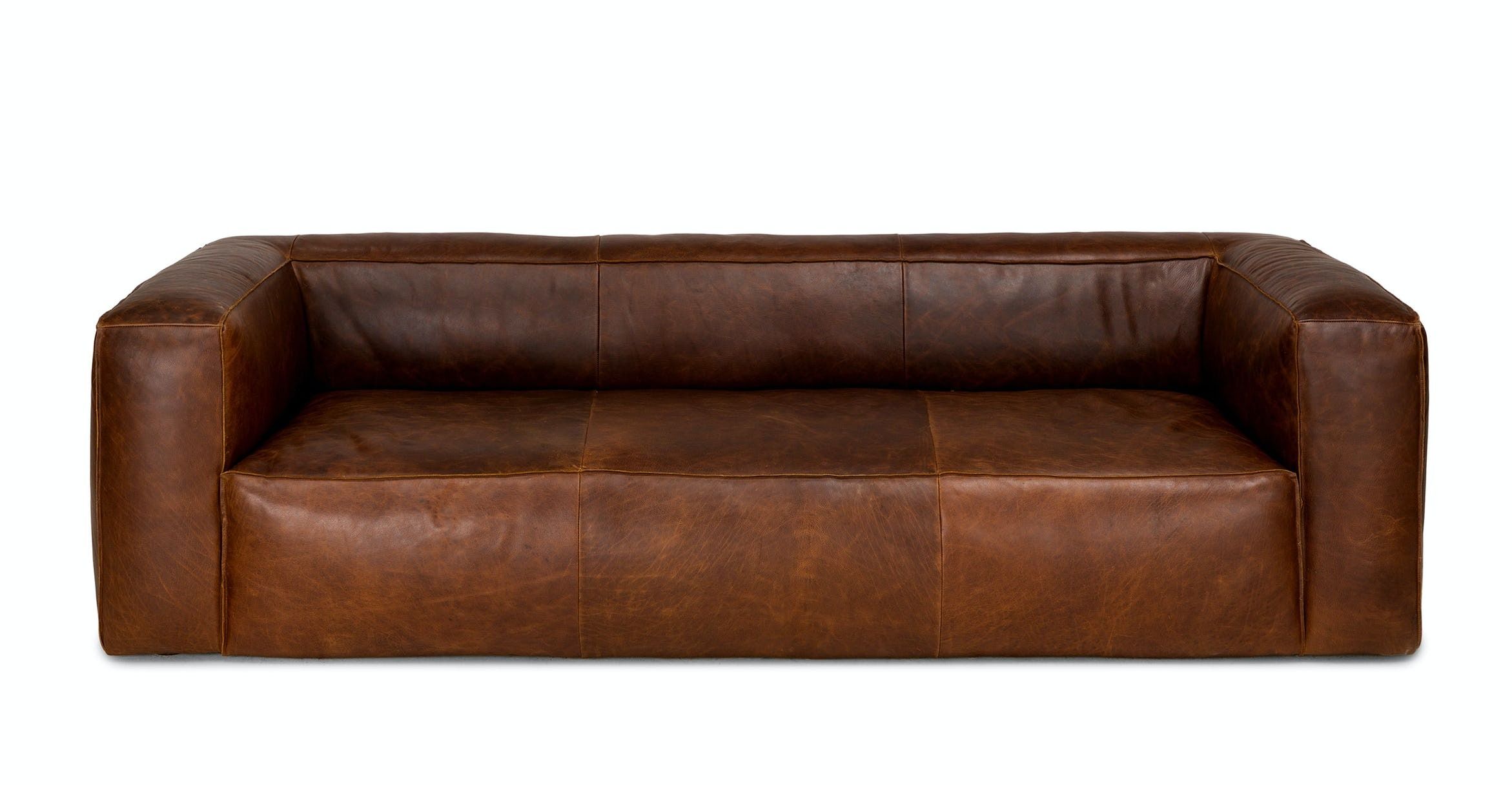Cigar Rawhide Brown Sofa thumbnail 3