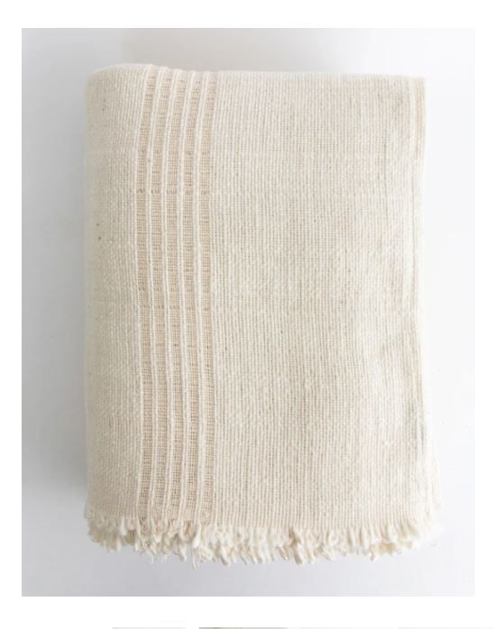 Natural Striped Blanket thumbnail 2