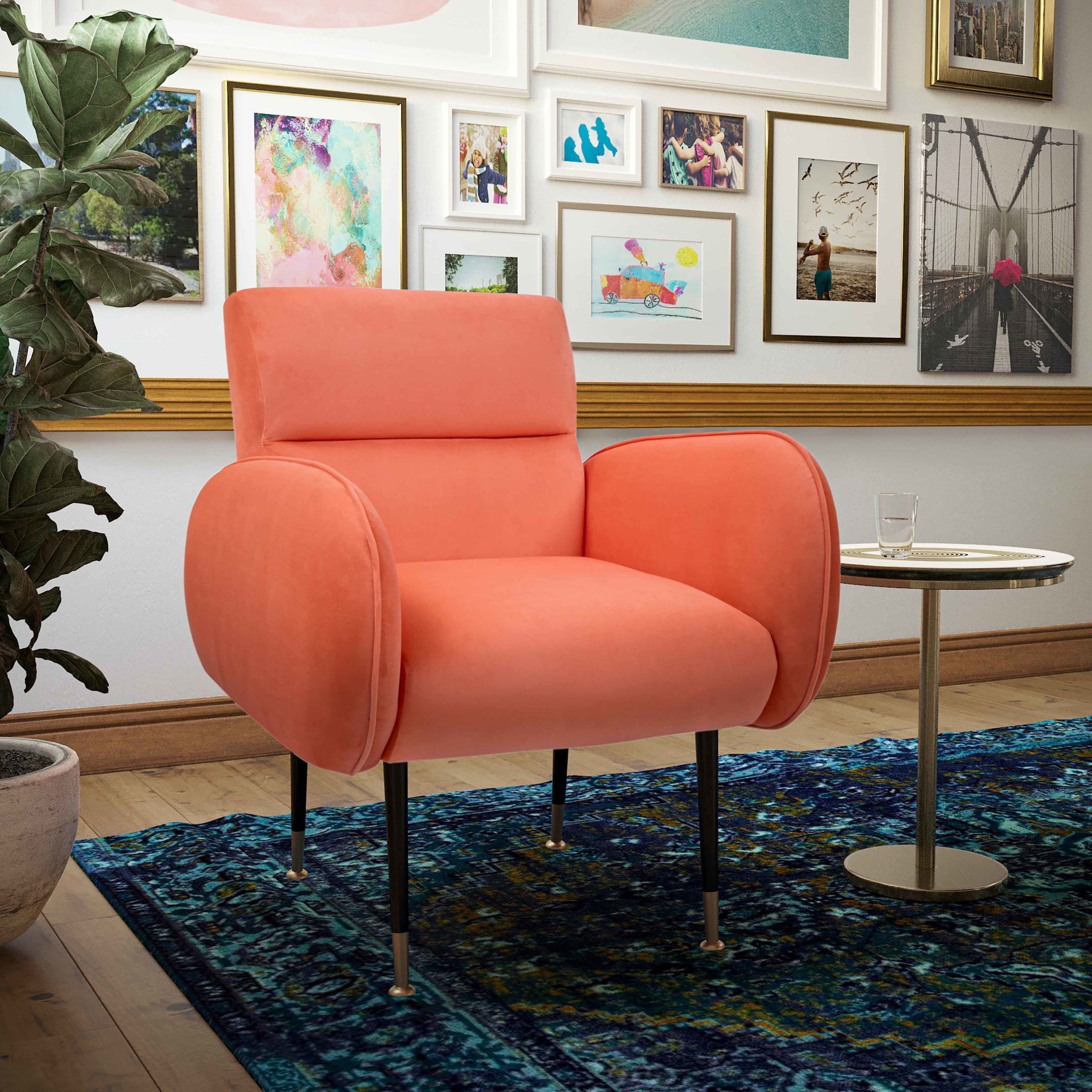 BABE CORAL VELVET CHAIR thumbnail 5