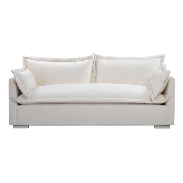 FREYA CREAM VELVET SOFA thumbnail 3