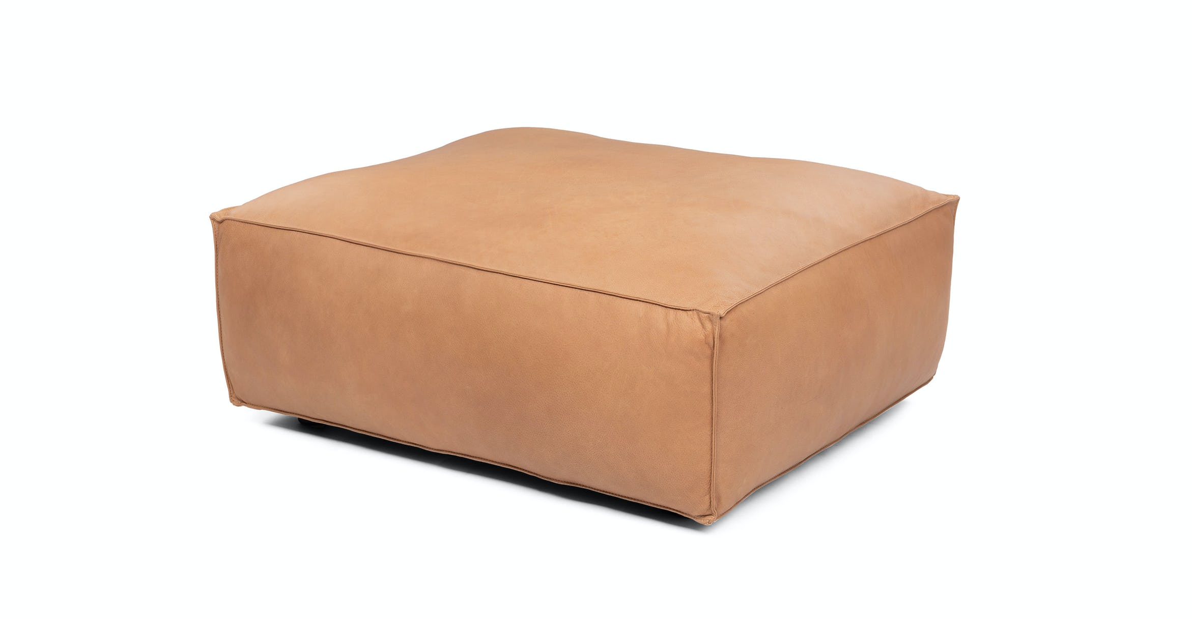 Solae Canyon Tan Ottoman thumbnail 2