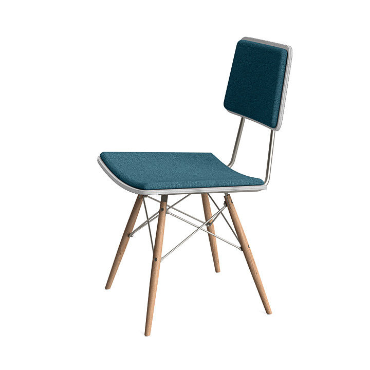White Polk Side Chair thumbnail 4