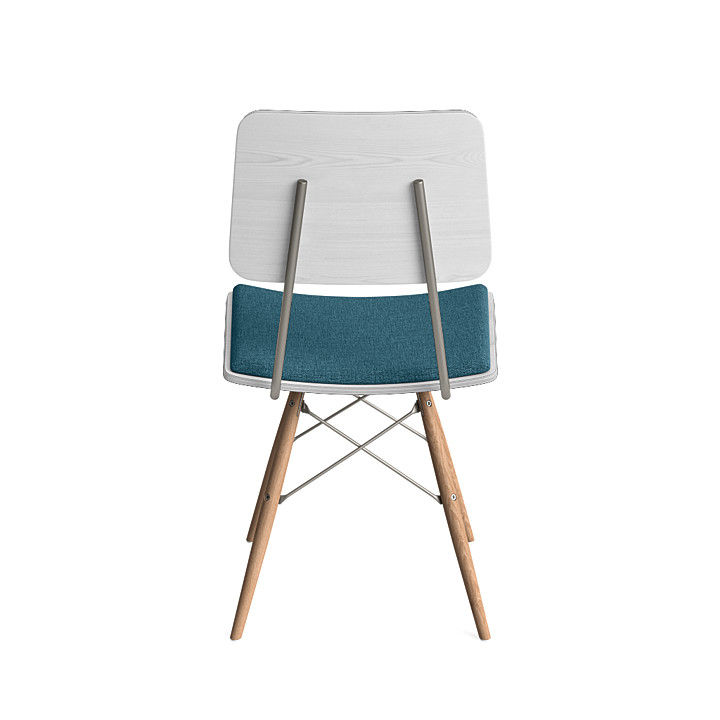 White Polk Side Chair thumbnail 5