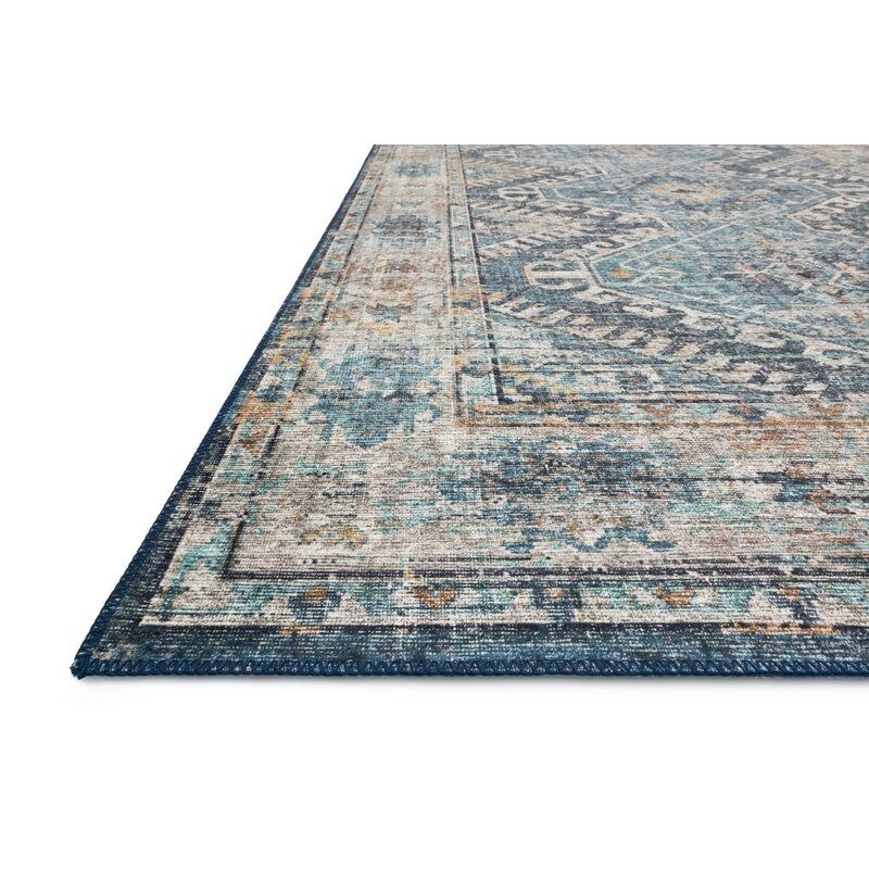 Gelo Oriental Denim Gray Area Rug-3'6''x5'6'' thumbnail 4