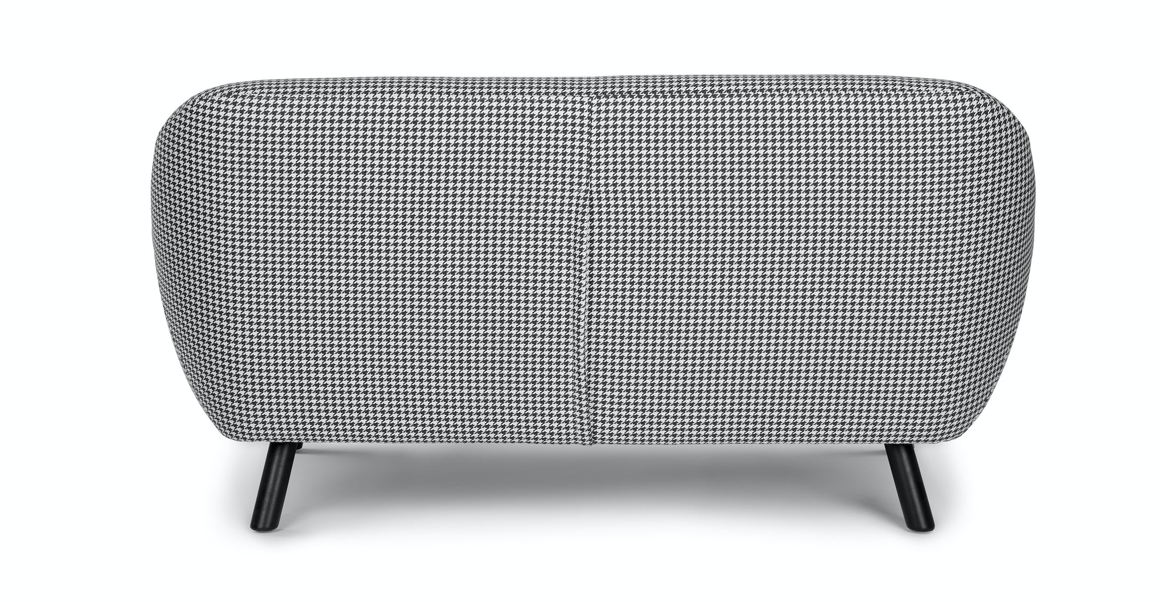 Gabriola Charcoal Ivory Houndstooth Loveseat thumbnail 6