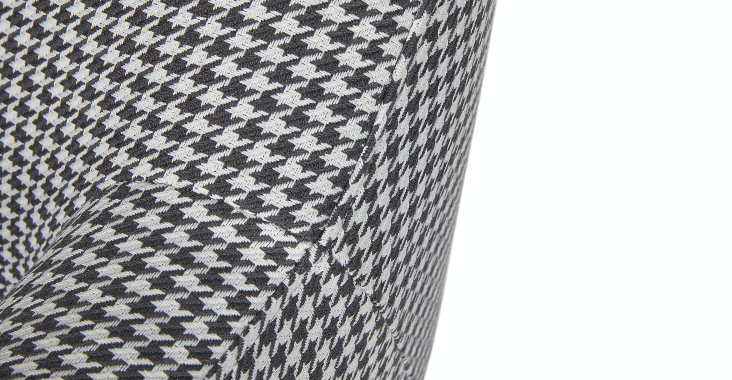 Gabriola Charcoal Ivory Houndstooth Loveseat thumbnail 8