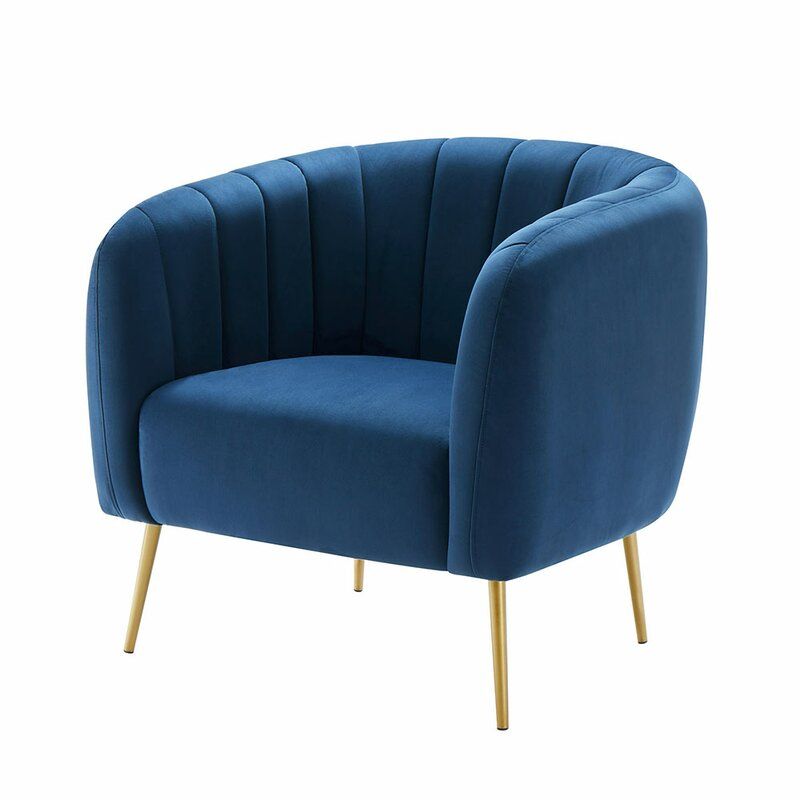 Indianola Wide Polyester Barrel Chair thumbnail 3