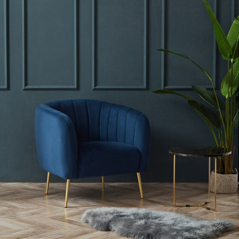 Indianola Wide Polyester Barrel Chair thumbnail 7