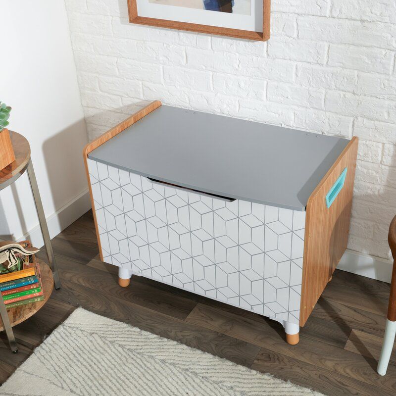 Mid Century Toy Storage Bench thumbnail 3