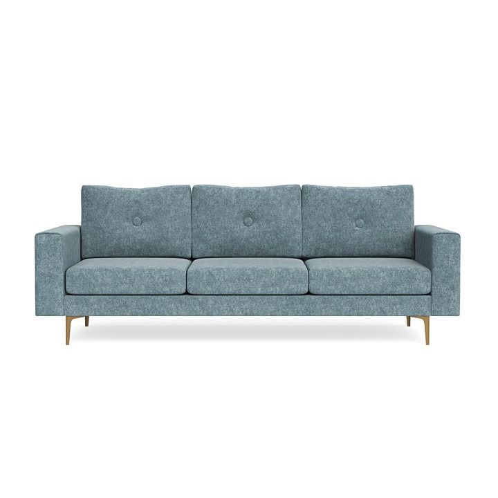 Custom Levi Sofa in Steel Blue thumbnail 2