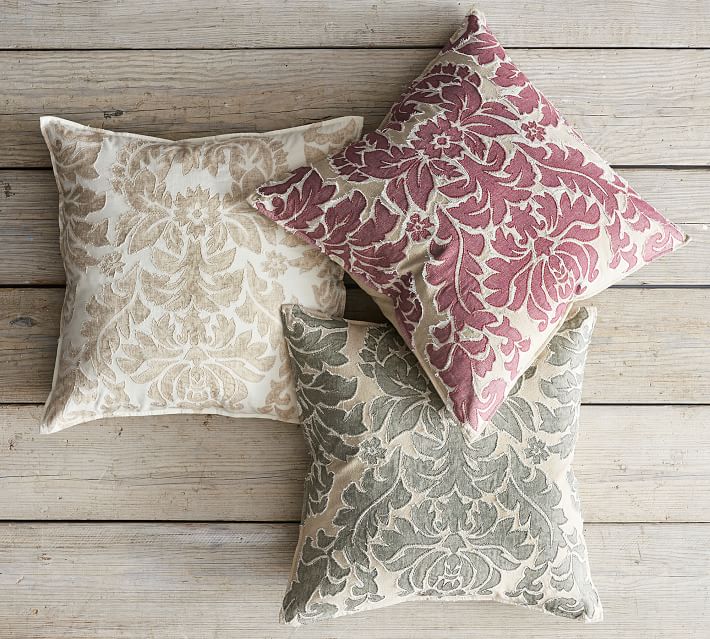 Francesca Hand Embroidered Pillow Covers thumbnail 3