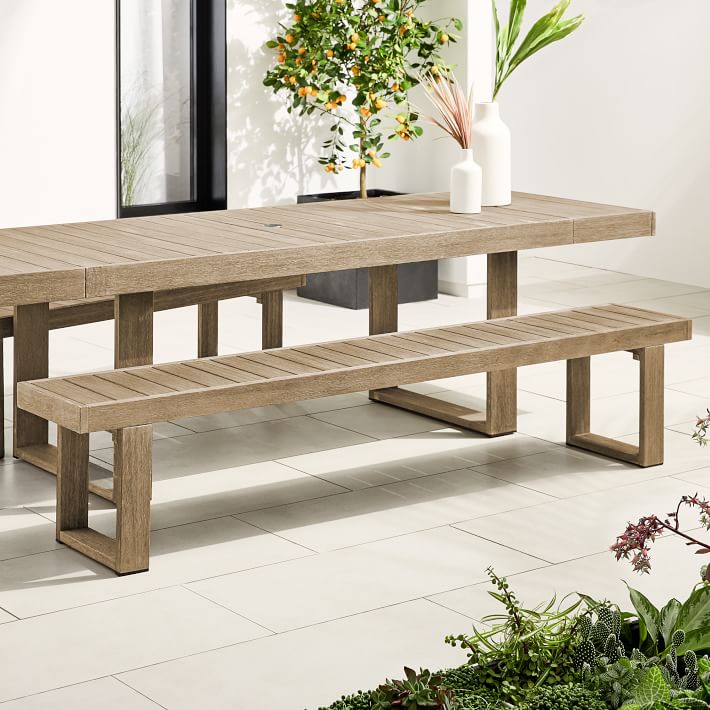 Portside Outdoor Dining Bench thumbnail 4
