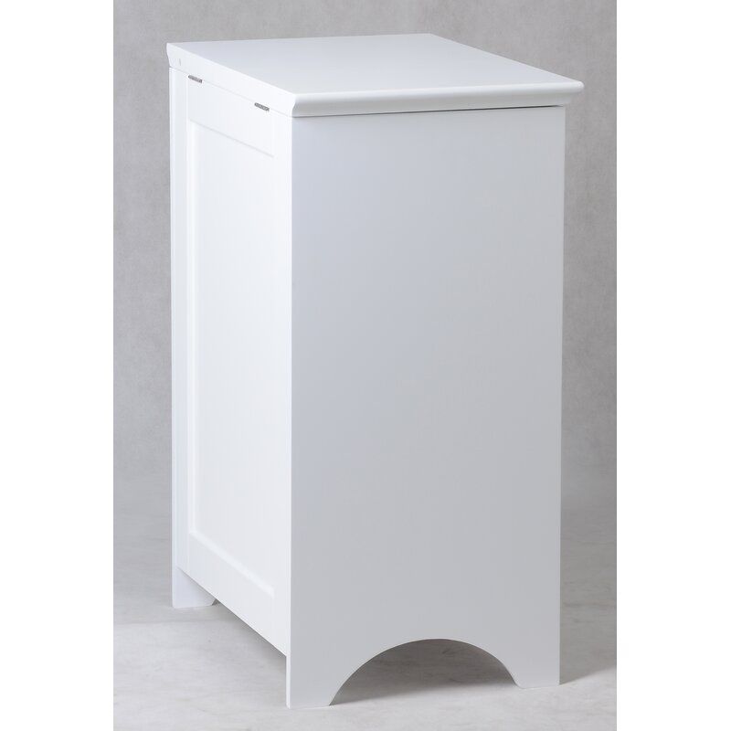 Louvered Front Cabinet Laundry Hamper thumbnail 3