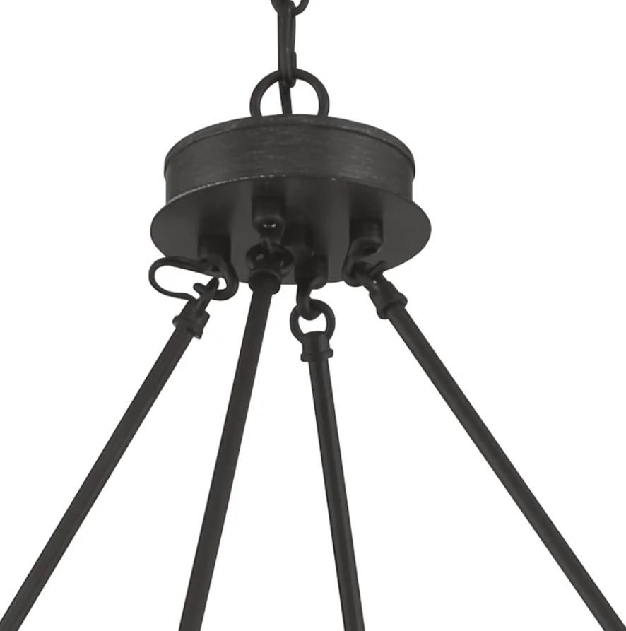 Elkan Light Candle Style Wagon Wheel Chandelier thumbnail 3