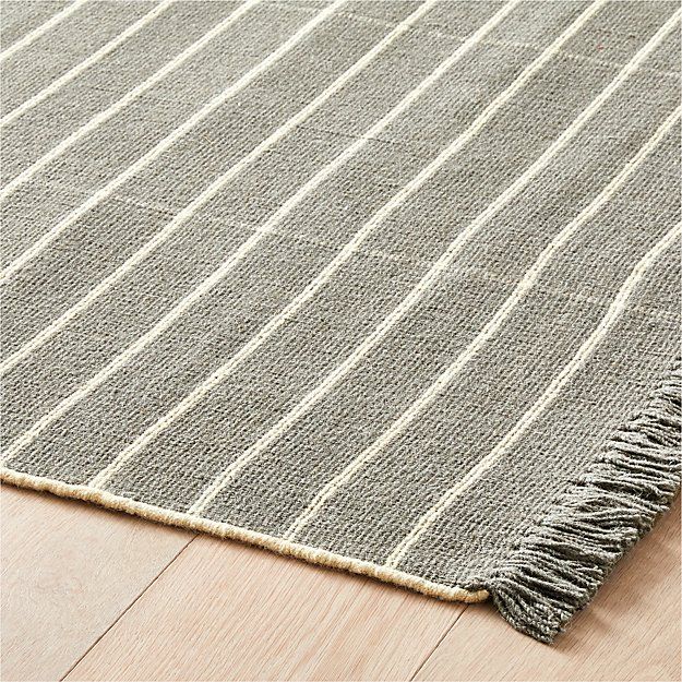 Reed Grey White Stripe Rug-8'x10' thumbnail 2