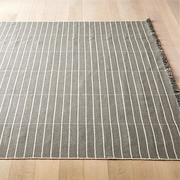 Reed Grey White Stripe Rug-8'x10' thumbnail 3
