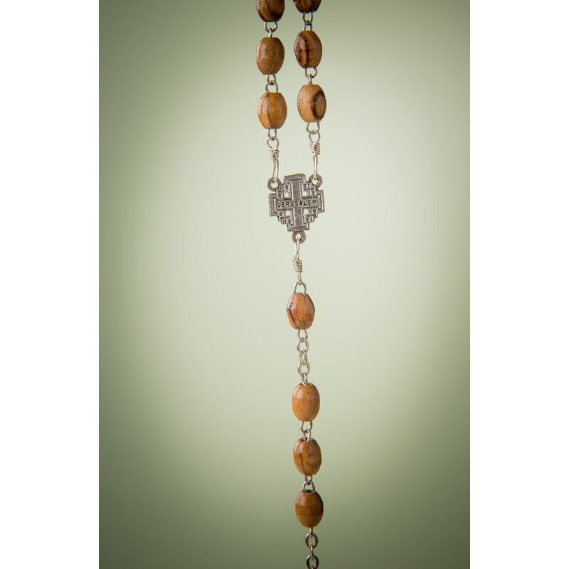 Rosary with Jerusalem Cross Sculpture thumbnail 4