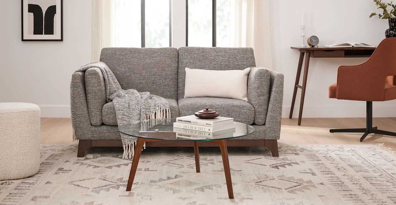 Ceni Volcanic Gray Loveseat thumbnail 2