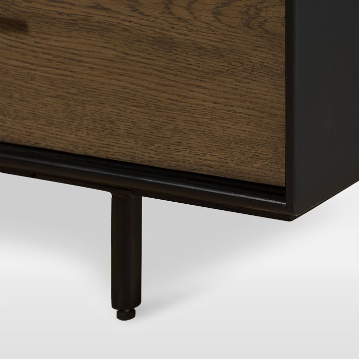 Oak Wood Wrapped 8 Drawer Dresser thumbnail 4