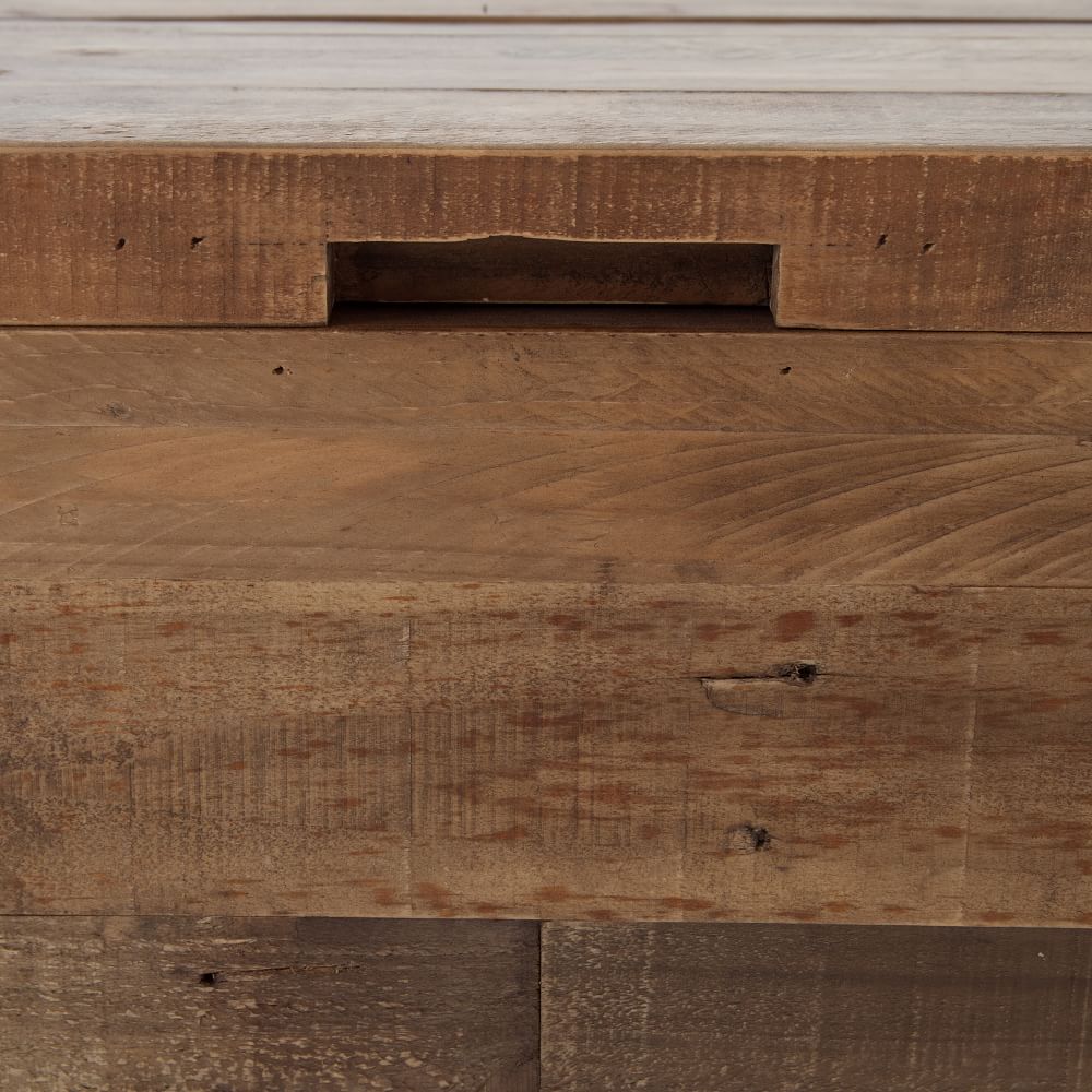 Emmerson Reclaimed Wood Storage Bench Natural thumbnail 6
