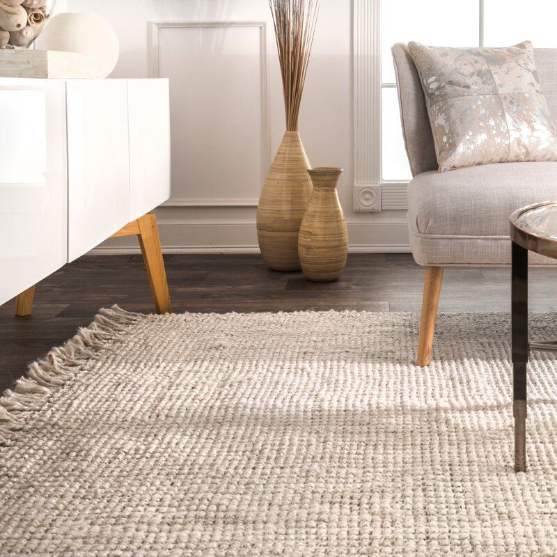 Handmade Flatweave Jute Ivory Area Rug thumbnail 5