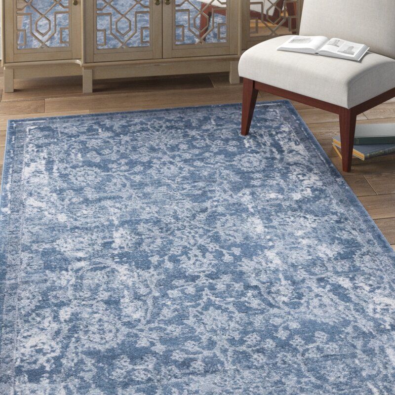 Stancliff Oriental Blue Area Rug thumbnail 3