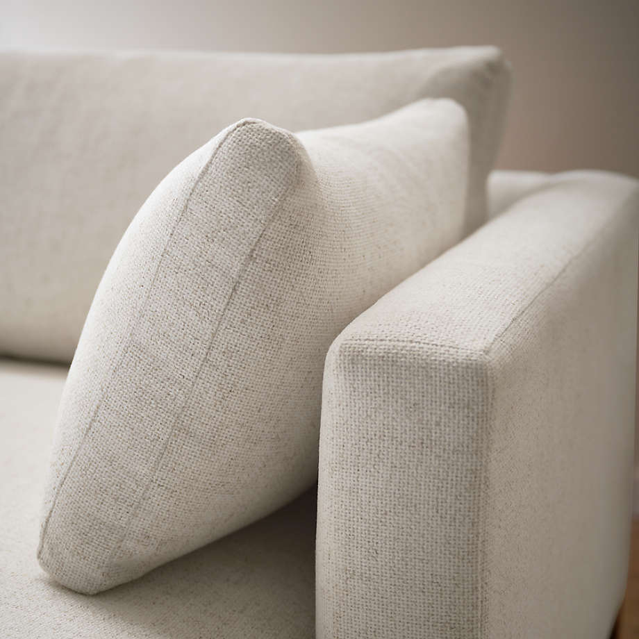 Pacific 2 Piece Chaise Sectional with Wood Legs thumbnail 2
