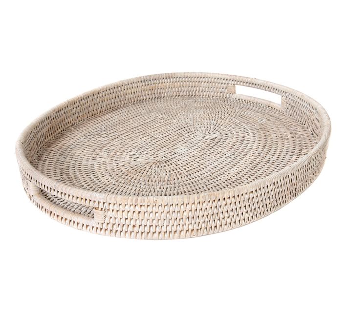 Tava Handwoven Rattan Oval Serving Tray thumbnail 3