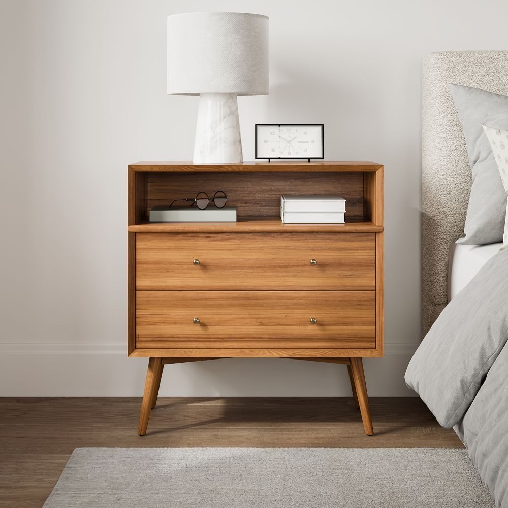 Mid-Century Grand Nightstand - Acorn thumbnail 2