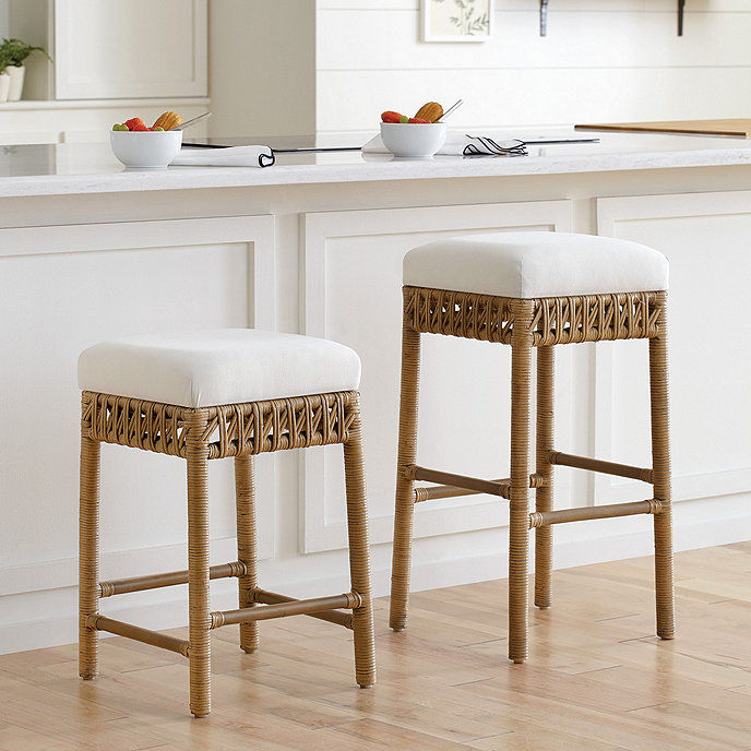 Carly Rattan Stools thumbnail 3