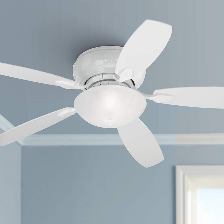 Casa Habitat White Hugger LED Ceiling Fan thumbnail 3