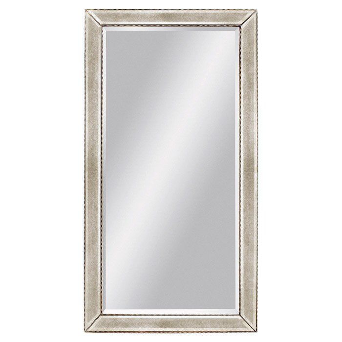 KEHL MODERN CONTEMPORARY BEVELED BEADED FULL LENGTH MIRROR thumbnail 3