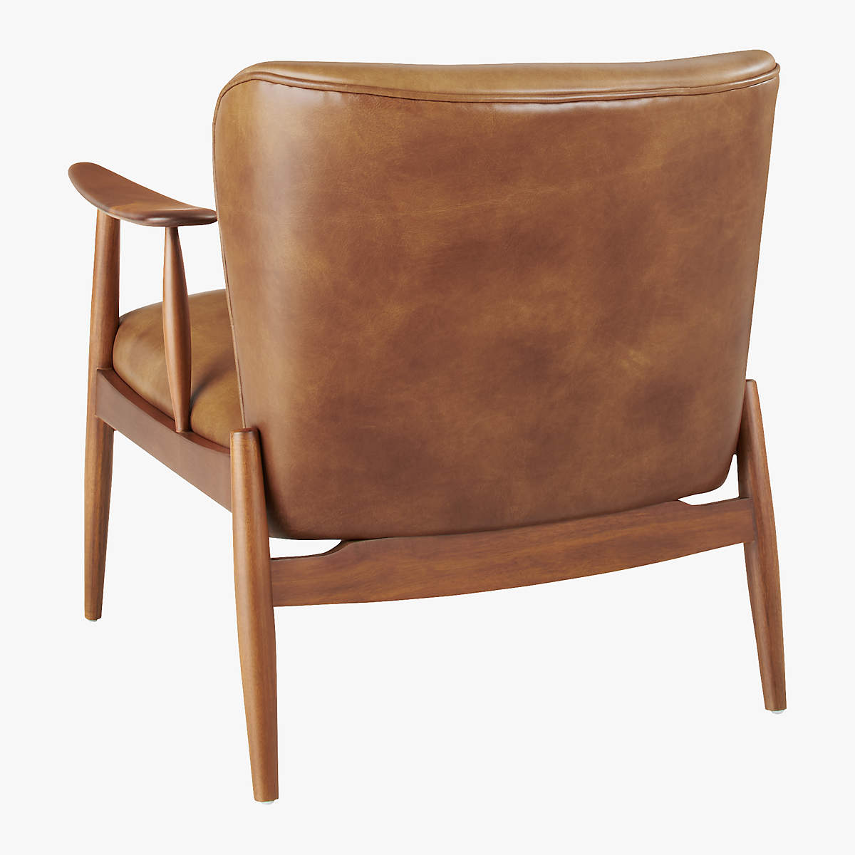 Troubadour Saddle Leather Wood Frame Chair thumbnail 4