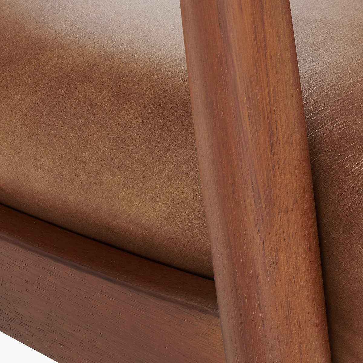 Troubadour Saddle Leather Wood Frame Chair thumbnail 5